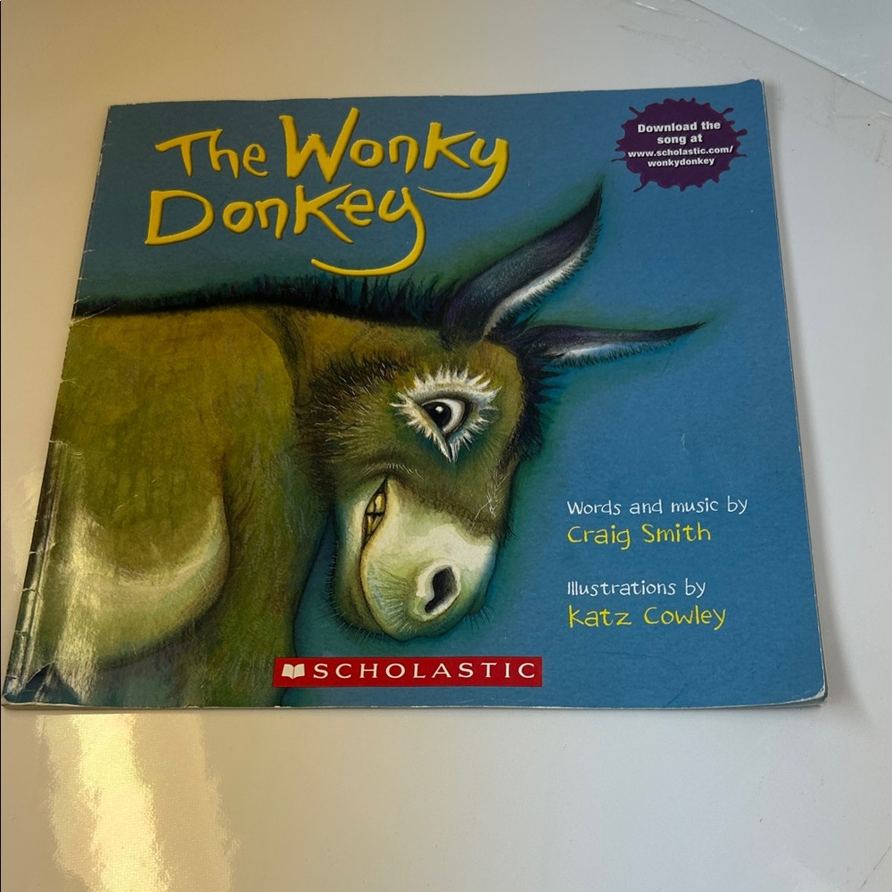 Scholastic The Wonky Donkey Book - Blue and‎ Green Cover